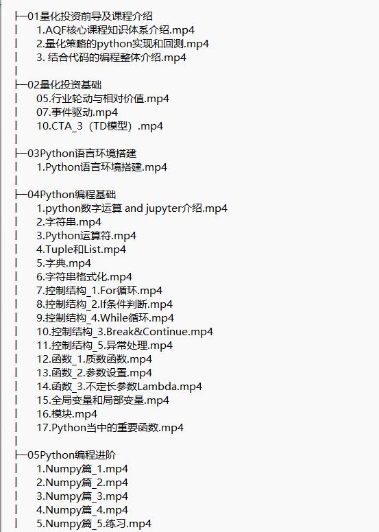 【Python基礎(chǔ)+量化進階】基于Python的量化學(xué)習(xí) 視頻教程 下載 圖1